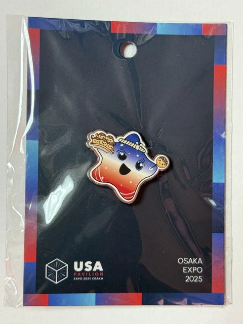 USA PAVILION EXPO 2025 OSAKA ピンバッジ OSAKA EXPO 2025 USA American Pavilion Star Pin Badge