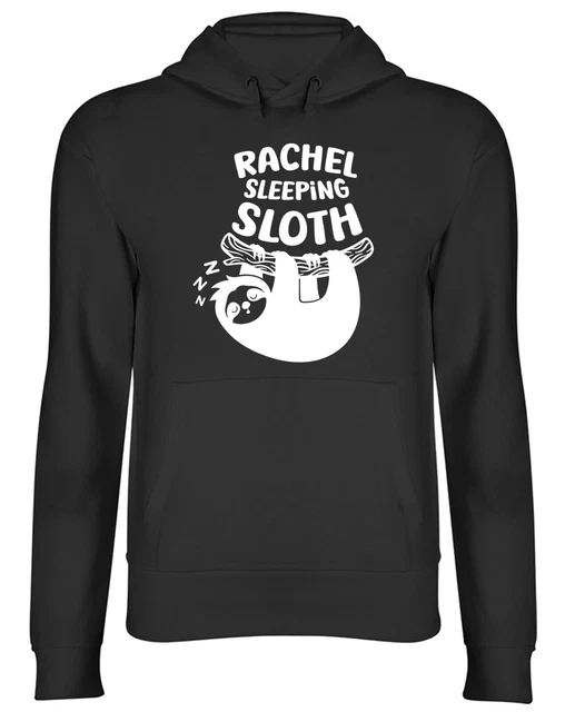 Personalised Sleeping Sloth Mens Womens Hooded Top Hoodie
