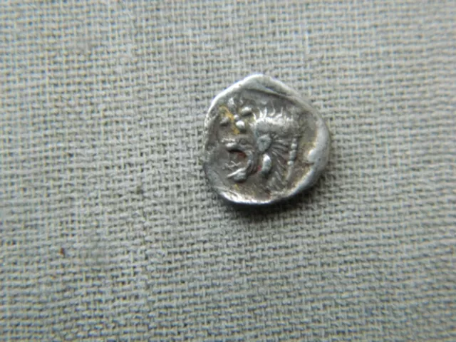 Ancient Greek Mysia, Kyzikos. AR Hemiobol,  Circa. 5th century BC.  Silver Coin