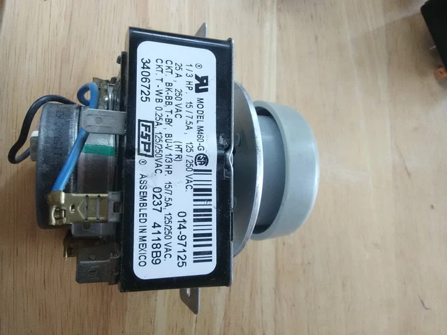 Whirlpool Dryer Timer Model M460-G 3406725 with knob