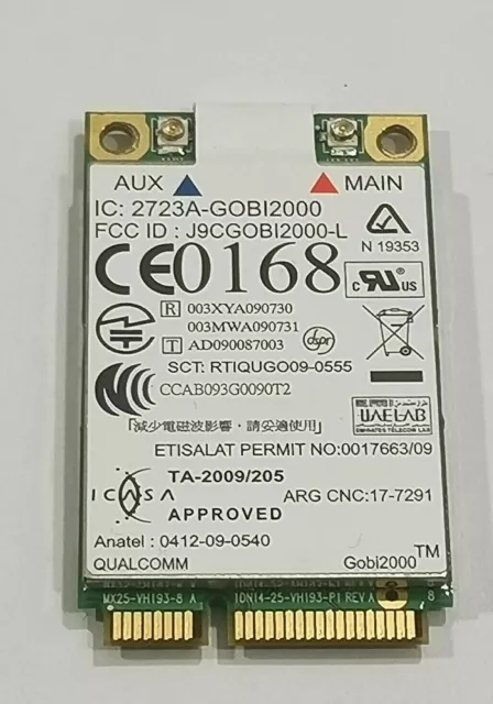 Lenovo ThinkPad T410s T410 WWAN Karte 3G Modul UMTS Card 60Y3263