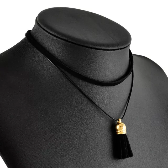 NEW Tassel Pendant Charm Gold Silver Black Choker Necklace Chain Punk Jewelry