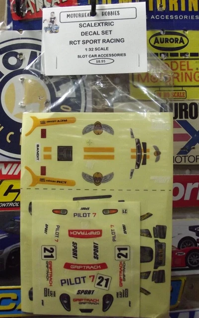 SCALEXTRIC, 1:32 SCALE Rct Sport Racing Decal Set £8.15 - PicClick UK