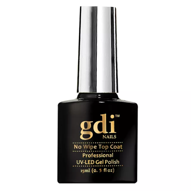 Brand New gdi Nails " 15ml No Wipe Top Coat " UV/LED Gel Nail Polish ,Free Post