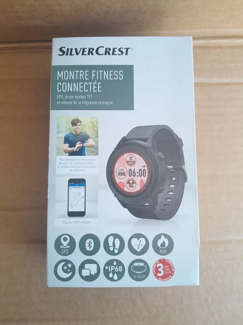 Montre homme  Fitness Connectée  SilverCrest GPS / ECRAN COULEUR
