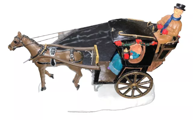 Lemax Hanson Cab Horse & Carriage Village Collection 2000