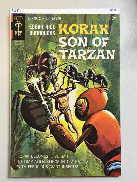 Korak Son Of Tarzan #21   Gold Key Comics 1968