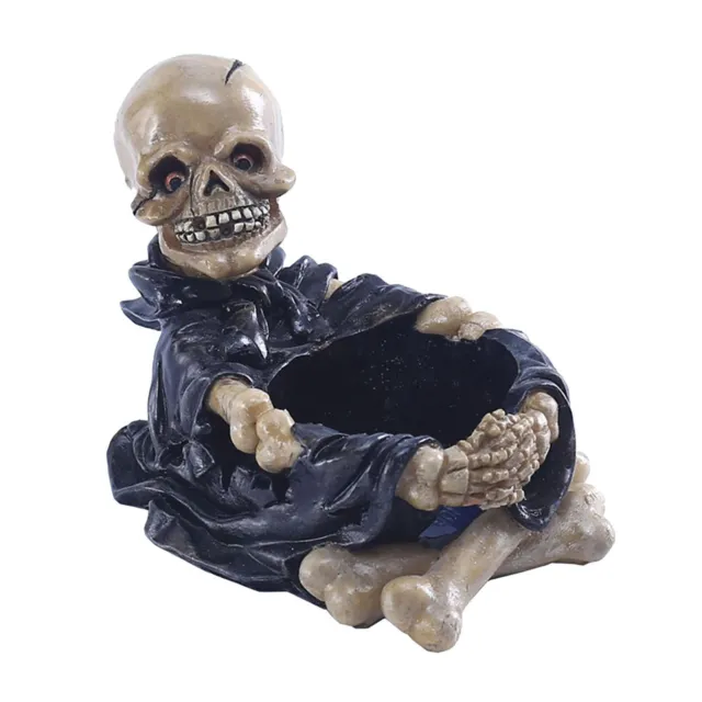 Skull Candle Holder Halloween Tealight Resin Skeleton Candle Gothic Skull Decor