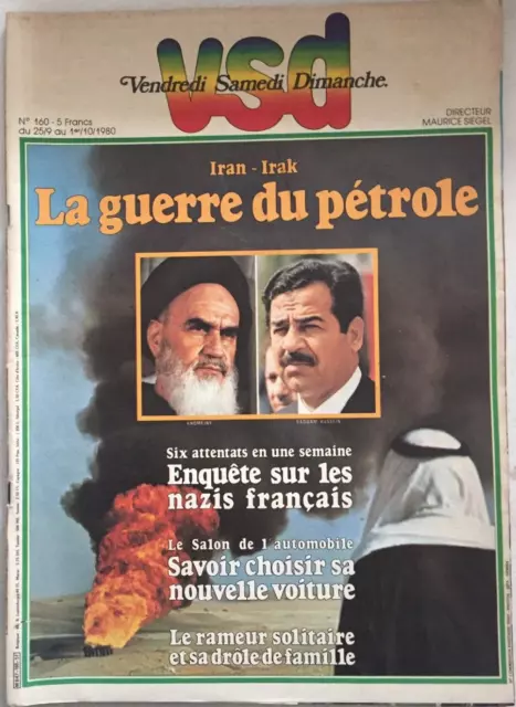 VSD N° 160 - Iran-Irak: la guerre du pétrole (25 septembre au 1er octobre 1980) EUR 9,99 - PicClick FR