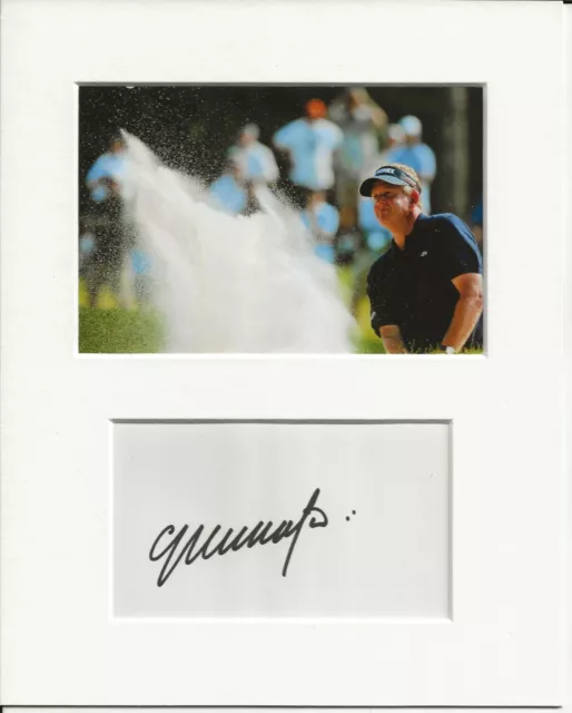 Colin Montgomerie golf firmato originale firma autografa autentica AFTAL COA
