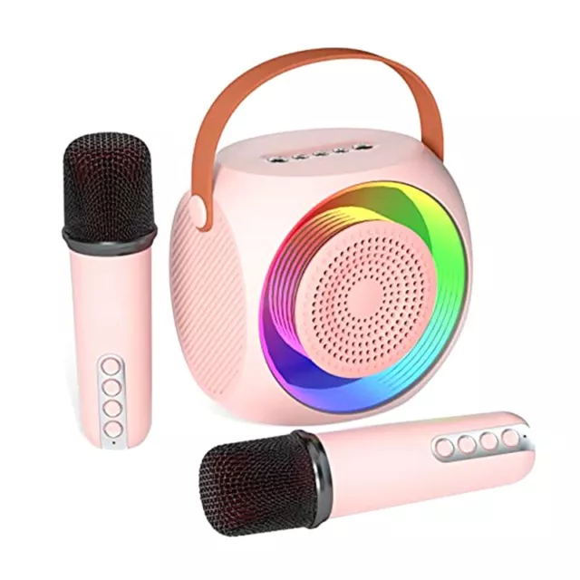 Microphone Sans Fil Karaoké, Ankuka Micro Karaoke avec Lumières