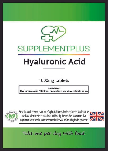 HYALURONIC ACID 1000MG 30 Tablets £4.99 PicClick UK