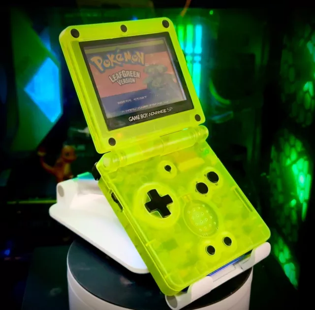 Nintendo Gameboy Advance SP GBA Clear Glow In The Dark  Console