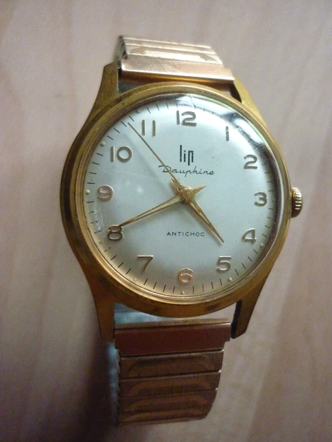 Montre Mécanique LIP Vintage - Modèle 540802 - Occasion En état De Marche - Verre Avec Petite Cassure
