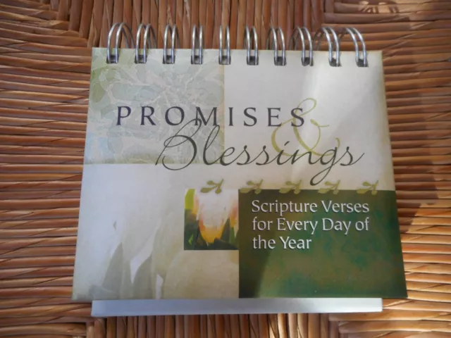 Promises & Blessings 365 DAY PERPETUAL CALENDAR SCRIPTURE VERSES Flip Stand NEW!