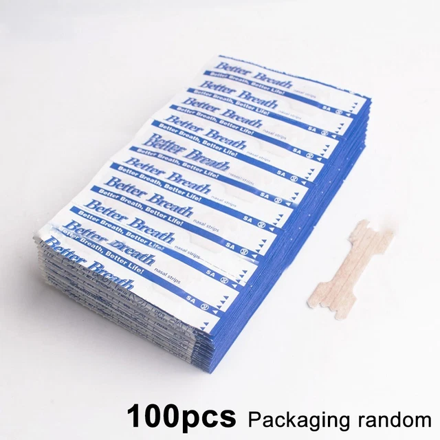 Tiras nasales parche anti ronquidos mejorar 100 PIEZAS 55*16mm