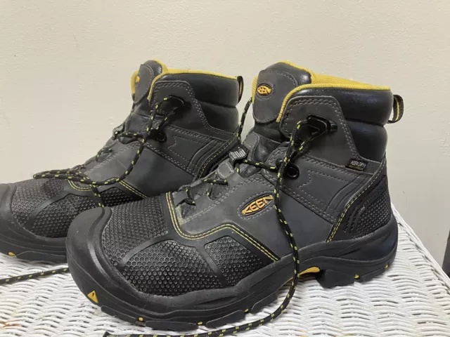 KEEN UTILITY DRY Arch Stability Composite Toe Black Work Boots US 9.5 ...