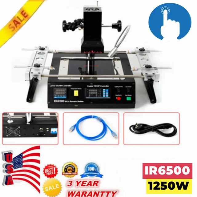 1250W IR6500 Rework Station Kit Infrared Repair Heating Reballing Machine