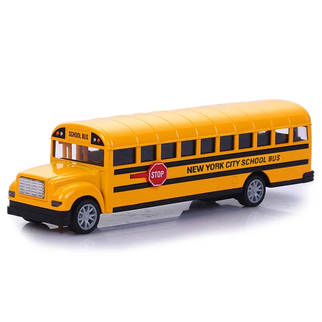 Big Daddy Huge Yellow School Bus W/ Lights And Cool Openable Doors Pull