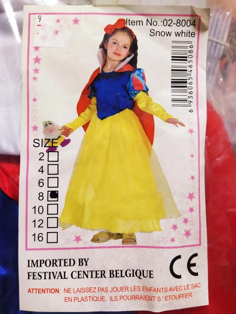 Déguisement Blanche Neige Taille 5-6 ans