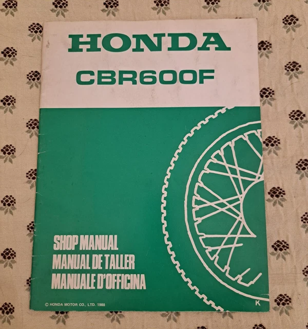 Honda CBR 600 F manuale officina originale workshop manual