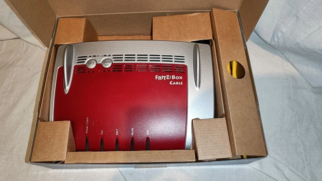 ☺☺☺ AVM FRITZBox 6490 cavo rosso senza marchio per tutti gli provider di cavi mesh WLAN ☺