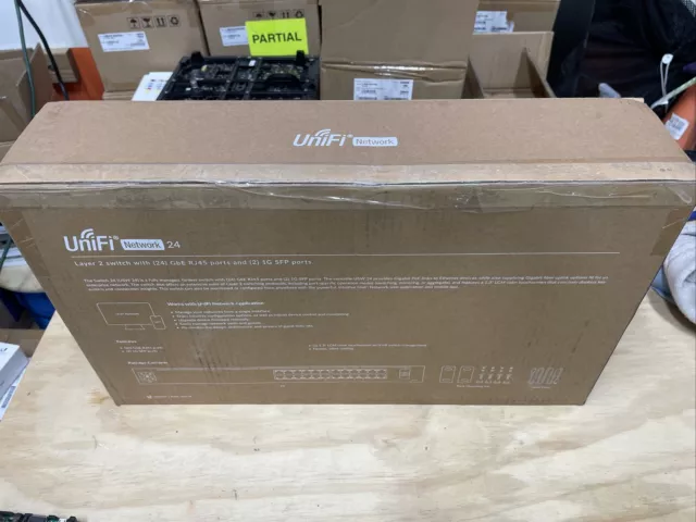 Ubiquiti Networks UniFi USW-24 24-Port Gigabit Layer 2 Ethernet Switch with SFP Ubiquiti Networks UniFi USW-24 24-Port Gigabit Layer 2 Ethernet Switch with SFP
