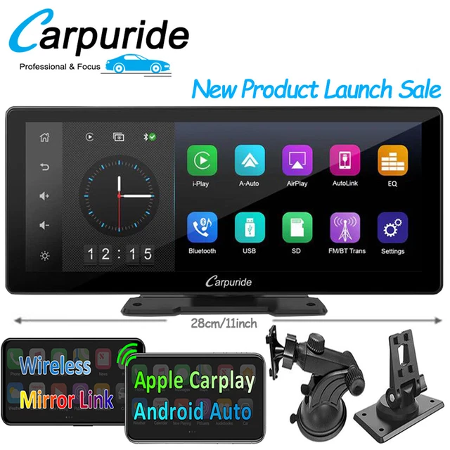 Autoradio sans Fil 9,26'' Apple Carplay Voiture, Dashcam 4K, Caméra