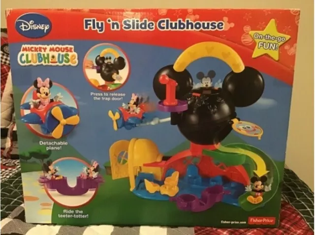 Disney Mickey Mouse Fly 'n Slide Clubhouse RARE 2