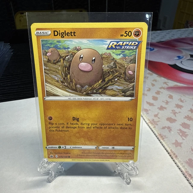 DIGLETT 076/198 SWSH06: Sword & Shield - Chilling Reign Regular Pokémon ...