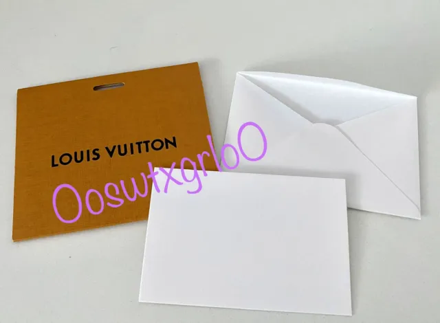 Louis Vuitton Greeting Card Message Paper with Envelope ideal for