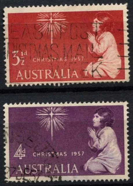 Australia 1957 SG#298-9 Christmas Used Set #D37826