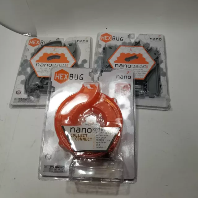HEXBUG Nano Construction Habitat Bridge and Spiral Lot of 3 New in Package HEXBUG Nano Construction Habitat Bridge and Spiral Lot of 3 New in Package