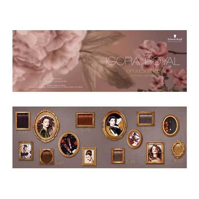 SCHWARZKOPF IGORA ROYAL Opulescence Colour Chart EUR 12,47 PicClick FR
