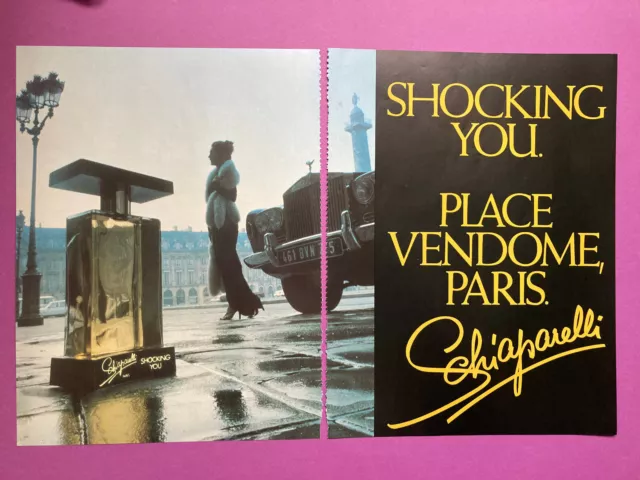 Publicité Schiaparelli parfum Shocking 1979 vintage collection 70s rétro