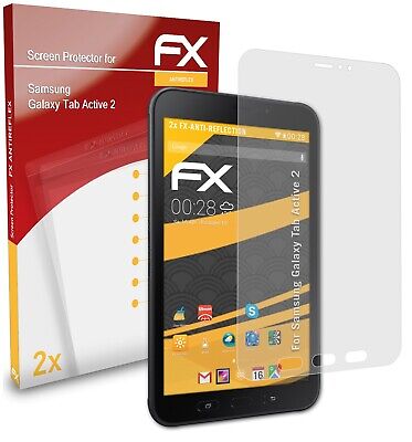 atFoliX 2x Film Protection d'écran pour Samsung Galaxy Tab Active 2 mat&antichoc