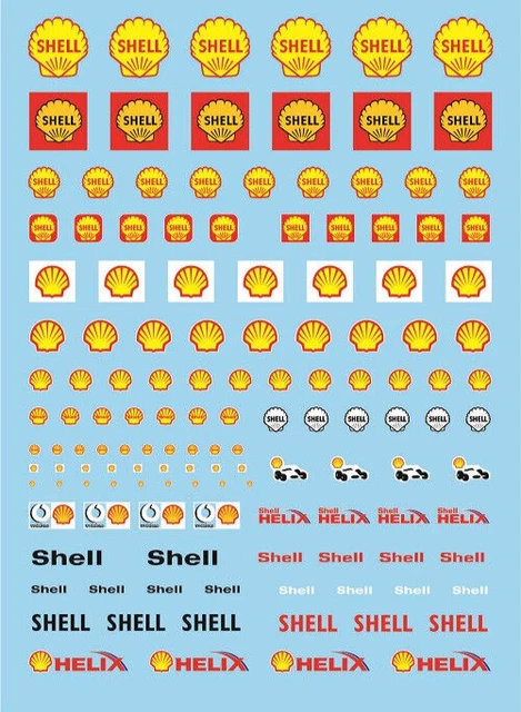 Shell Decal Car DECALS DECALCOMANIE divers dessin essence huile shell 1/43 EUR 10,00 ...