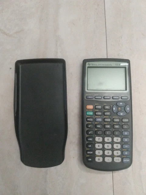 Texas Instruments TI-83 Plus Graphing Calculator Black W/Cover Tested Working