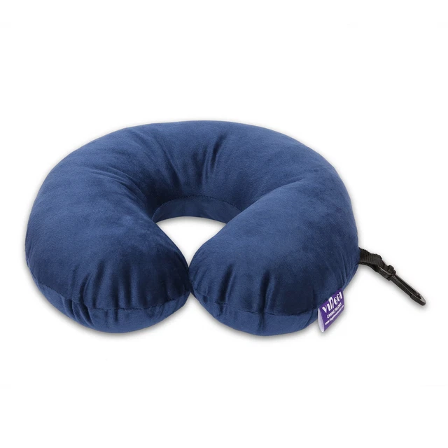 VIAGGI U Shape Travel Feather Soft Neck Rest Cushion for Inflight Train sleep