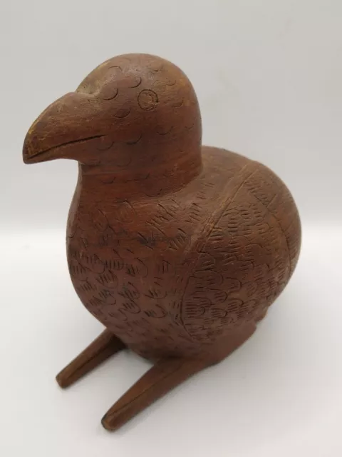 Vintage Hand Carved Wood Wooden Bird Figure Statue Figurine Shore