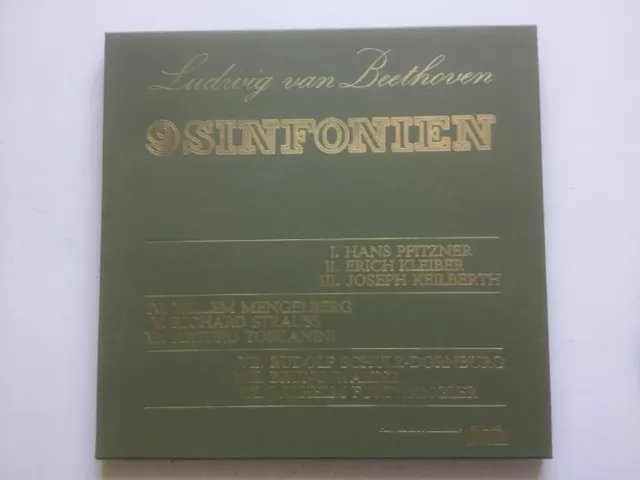 Beethoven Vinyl 6 LP Box-Set+booklet 9 Sinfonien Pfitzner Kleiber Furtwängler