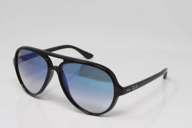 Ray Ban Sunglasses Unisex Cats 5000 RB4125 6013F Black 59mm Blue Gradient Lens