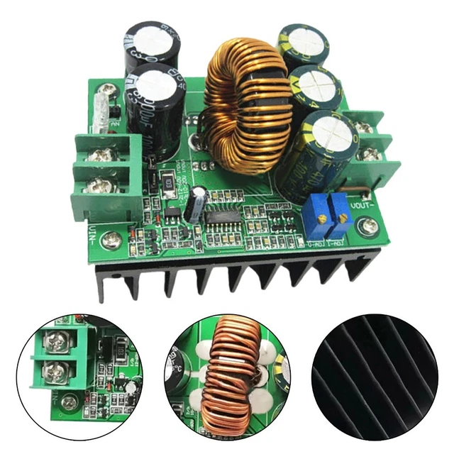 Convertitore DC Boost Step-up 12V-60V 12V-80V 20A 24V 48V 72V 85 mm x 63 mm x 64 mm