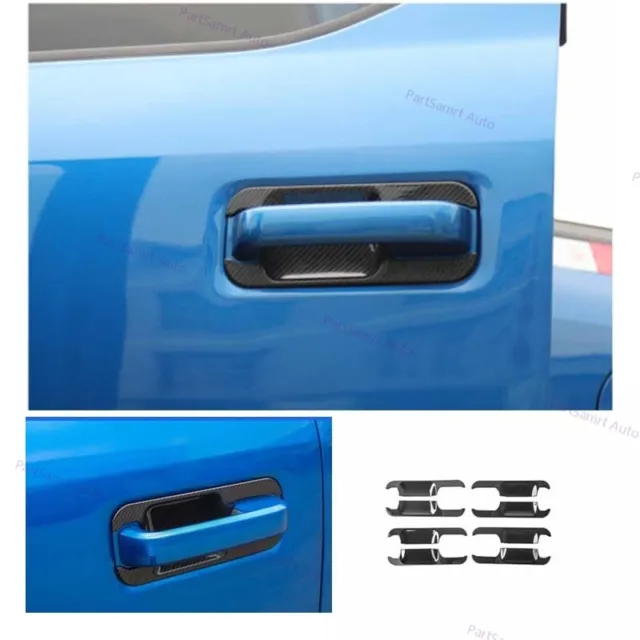 For Ford F150 F-150 Exterior Side Door Bowl Cover Trim 2015-2020 Carbon Fiber