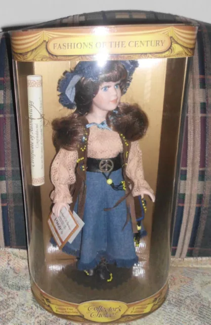 Collectors Choice Porcelain Country Doll  nib