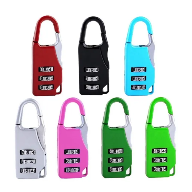 7 PCS Luggage Padlocks 3 Digit Combination Lock for Dormitory Gym Cabinets  E4X9