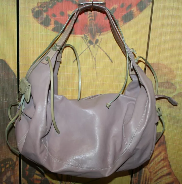 RADLEY NUDE PINK Leather Hobo Handbag Slouch Shoulder Bag w. Dust