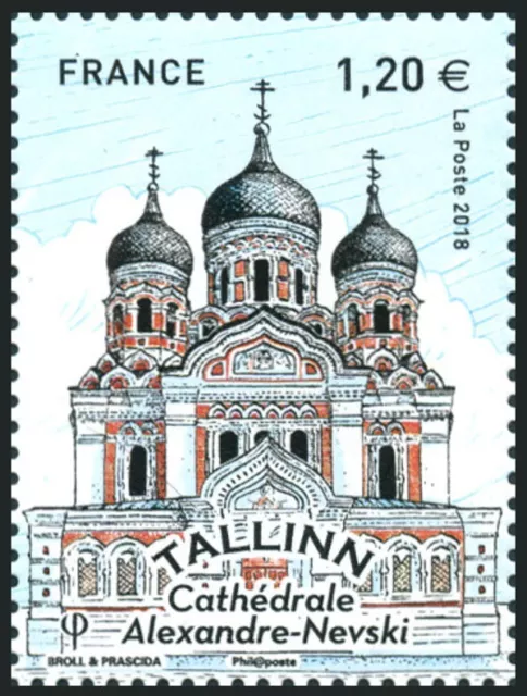 TIMBRE FRANCE NEUF 2018 "capitale européenne tallinn cathédrale nevski" Y&T 5213