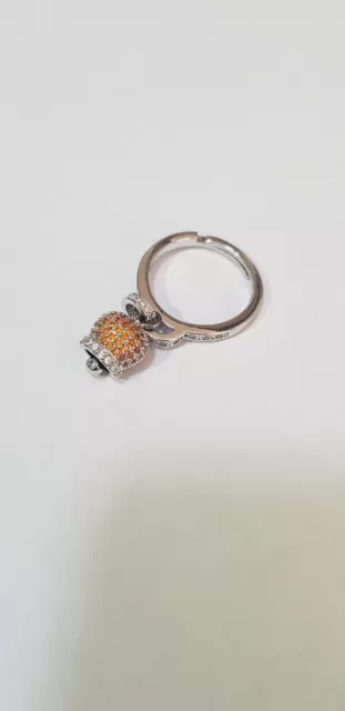 Anello campanella CHANTECLER capri con zirconi misura regolabile color ORO