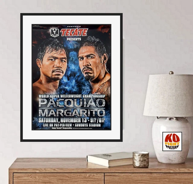 MANNY  PACQUIAO vs. ANTONIO MARGARITO : Original Tecate CCTV Boxing Poster 10D